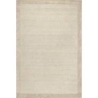 שטיח שטיח גבול צמר בעבודת יד Nuloom Marianne, 5 '8', בז '