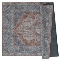 יונייטד אורגים מקסימים שלום שטיח מבטא גבול מסורתי, כחול, 1'10 3