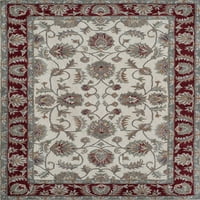 שטיחים אמריקה יסמין נדי שנהב בורגונדי מזרחי שטיח אזור שנהב מסורתי, 2'3 x8 '
