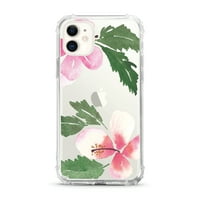Essentials iPhone XS MA מארז טלפון, Hibiscus Pink & Green