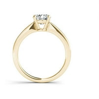 קראט T.W. סוליטייר יהלום 14KT טבעת אירוסין זהב צהוב
