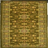 שטיחים אמריקה Vista 342-Mos Kashan Mossate מזרחיים שטיח אזור ירוק מסורתי, 2'3 x7'10