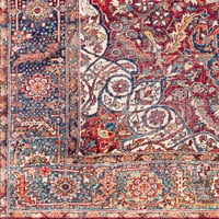 אורגים אמנותיים איריס מדליון רץ שטיח שטיח, אדום, 2'6 7'6