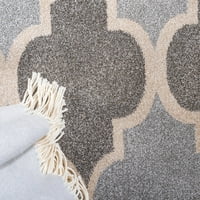 שטיחי אזור מודרניים גיאומטריים ייחודיים לולס, אפור
