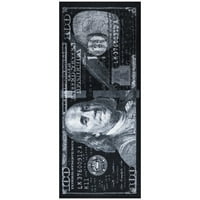שטיח כסף דולר של Ottomanson שטיח כסף גומי ללא החלקה, 22 53