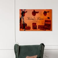 ווינווד סטודיו אופנה גלאם קיר אמנות בד הדפסי 'מוכרים דו פריז' אופנה-חום, כתום