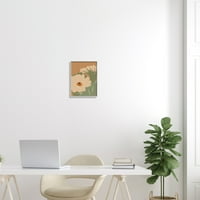 תעשיות סטופל מודרני קקטוס פרח פריחת צמחיה צחיחה צמחים אמנות גרפית אפור ממוסגר אמנות הדפסת קיר אמנות, עיצוב