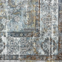 בית דינאמי סקיילר אזור מדליון ויקטוריה שטיח, תכלת, 5 '2 איקס7 ' 2