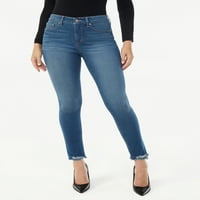 סופיה ג 'ינס נשים של ורוד מפותלת עלייה גבוהה נהרס מכפלת סקיני ג' ינס