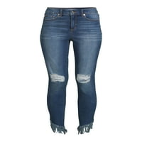 ג 'ינס סופיה מאת סופיה ורגרה ג' ינס קרסול צ 'ה צ' ה מפותל לגובה נשים