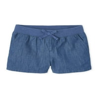 המכנסיים של ילדות המקום צ'אמברי ג'ינס ג'ין מכנסיים קצרים, מידות 5-16